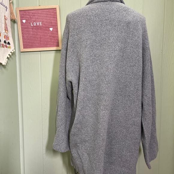Vince Grey Heathered Shawl Collar Cardigan - Picture 4 of 7